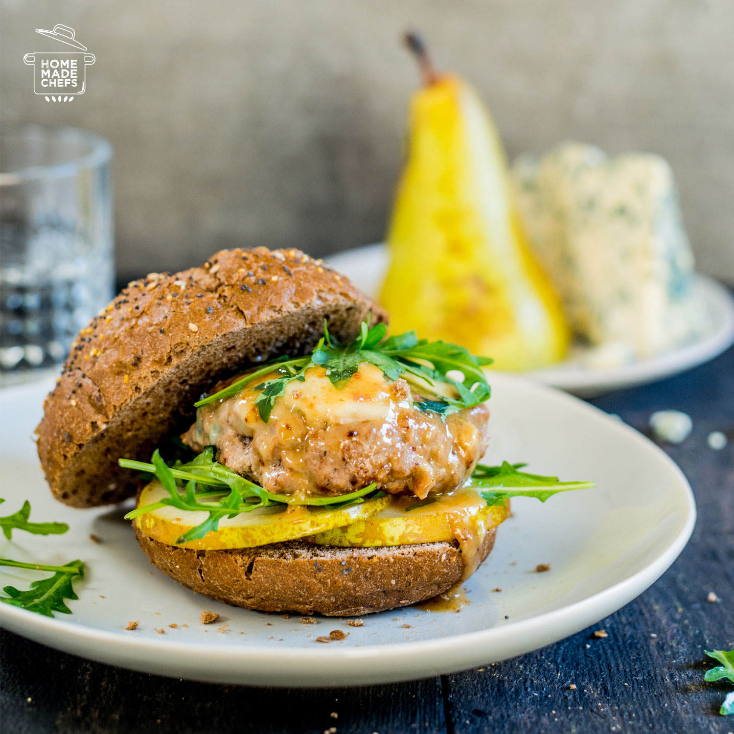 blauwe kaas burger