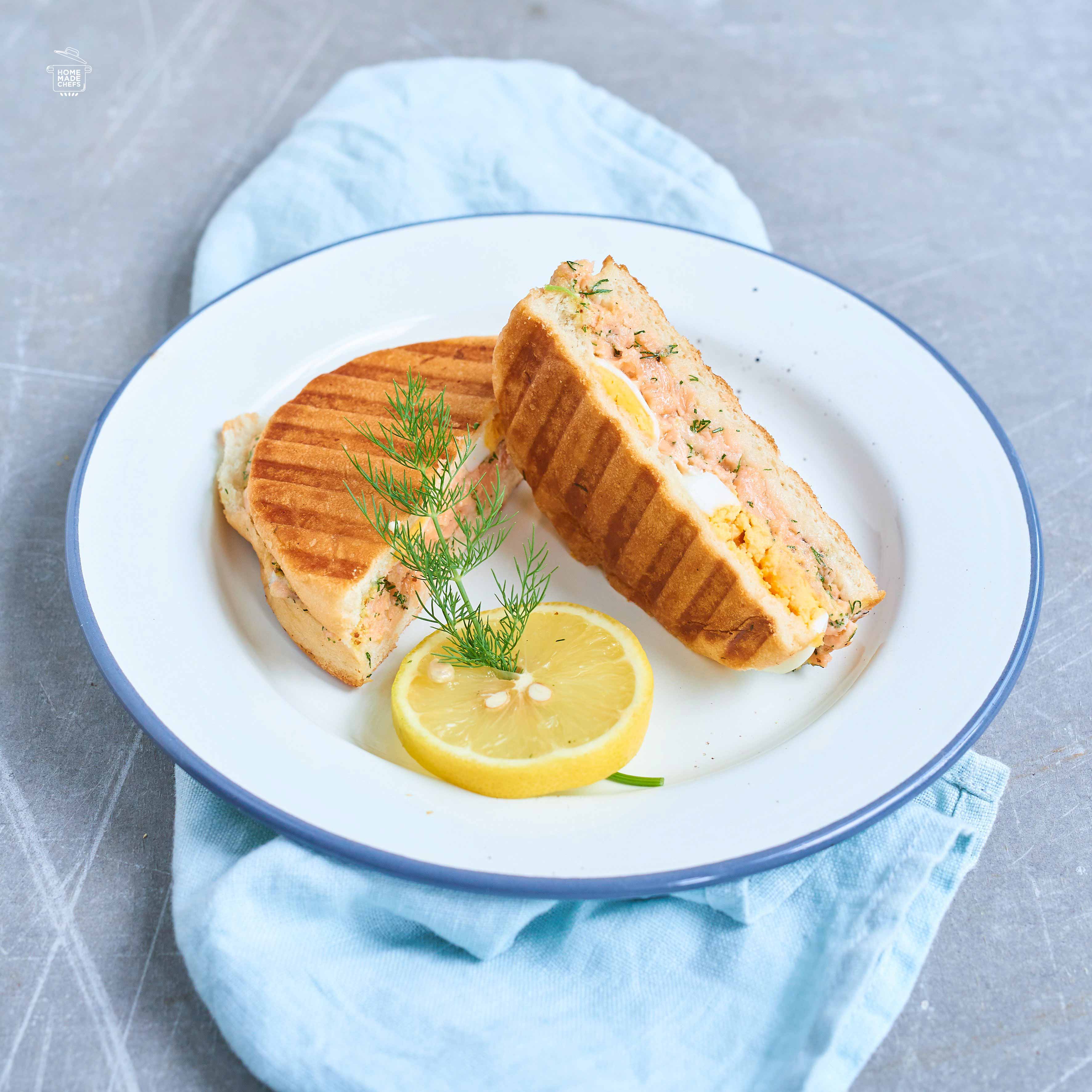 tosti met zalm